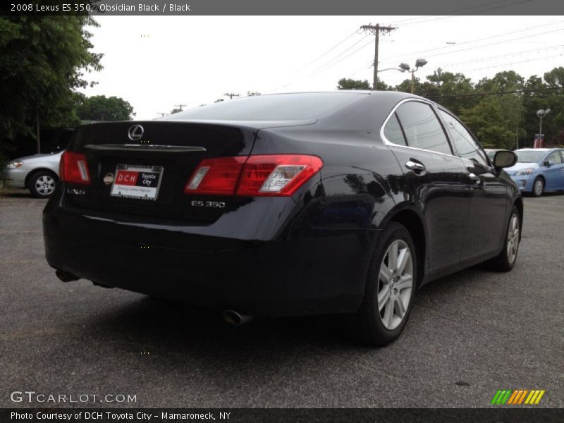 Obsidian Black / Black 2008 Lexus ES 350