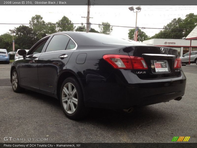 Obsidian Black / Black 2008 Lexus ES 350