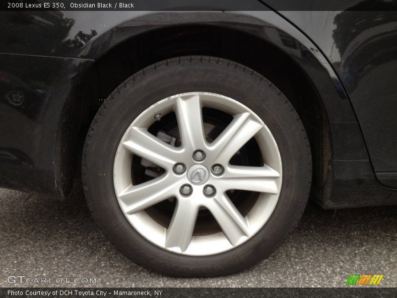 Obsidian Black / Black 2008 Lexus ES 350