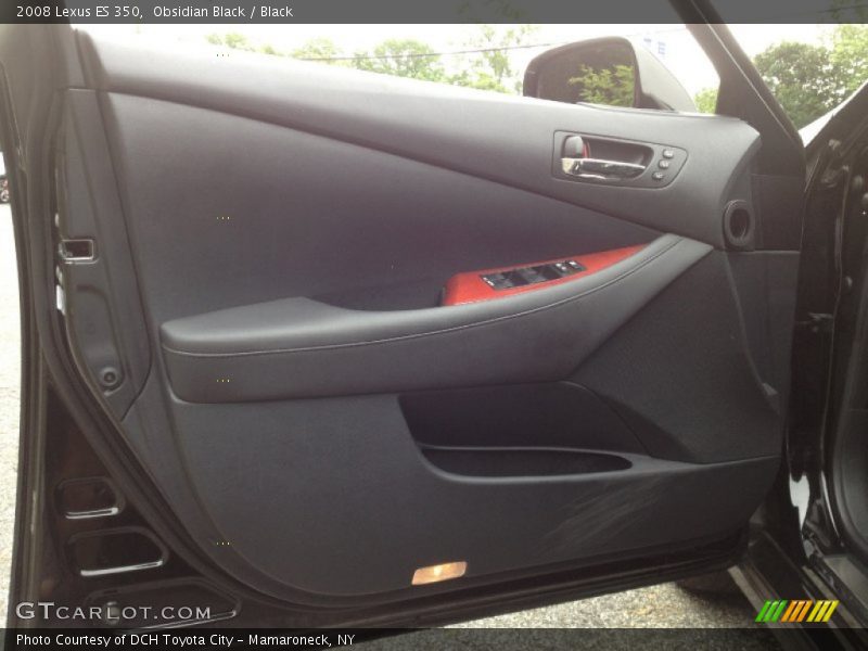 Obsidian Black / Black 2008 Lexus ES 350