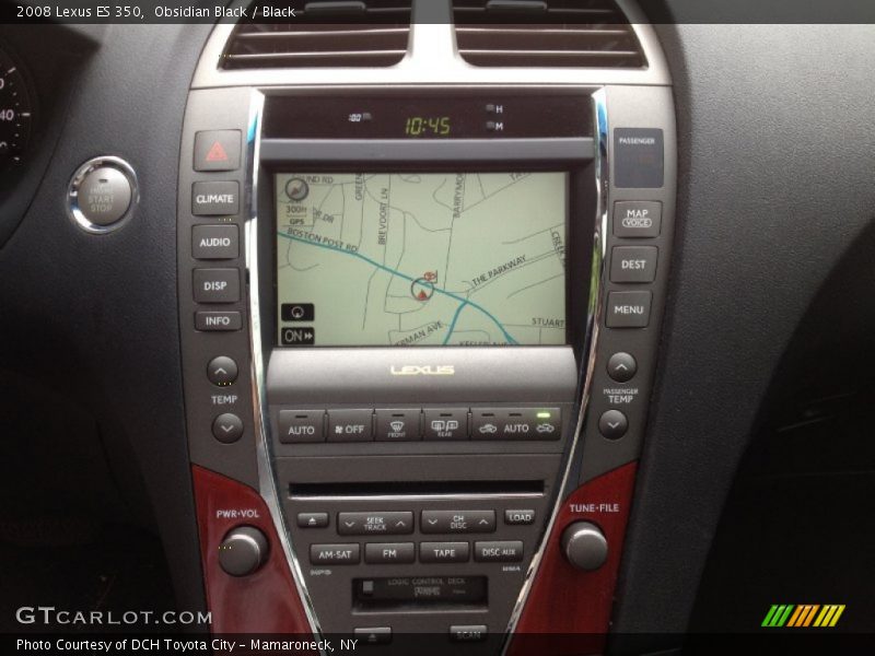 Obsidian Black / Black 2008 Lexus ES 350