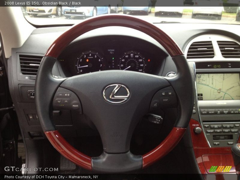 Obsidian Black / Black 2008 Lexus ES 350