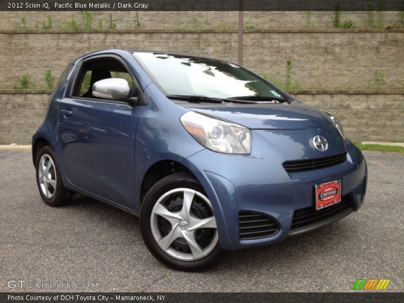 Pacific Blue Metallic / Dark Gray 2012 Scion iQ