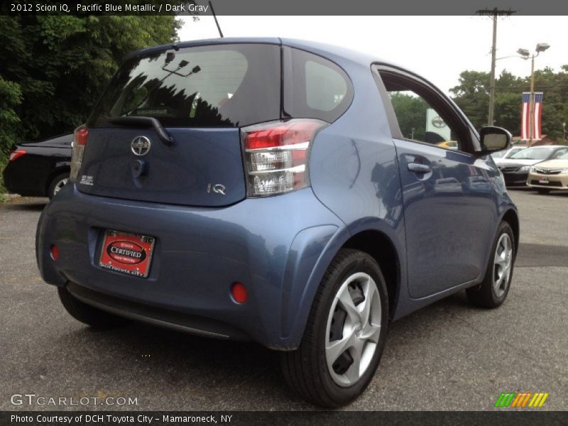Pacific Blue Metallic / Dark Gray 2012 Scion iQ