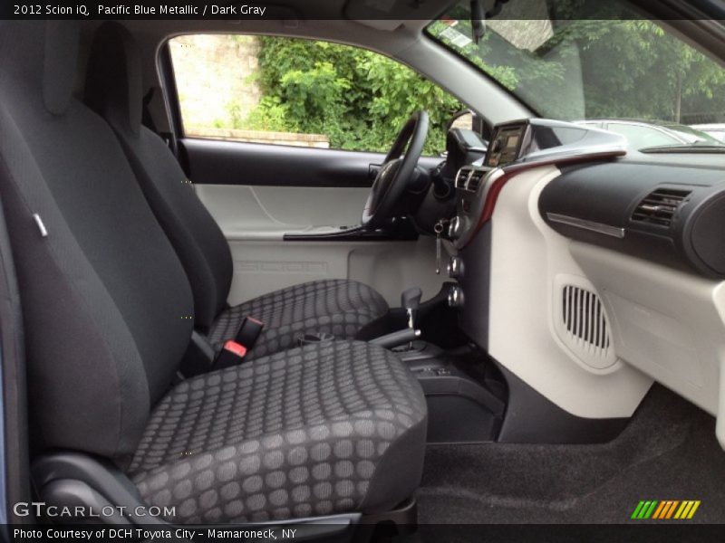 Pacific Blue Metallic / Dark Gray 2012 Scion iQ