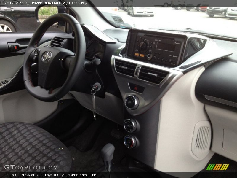 Pacific Blue Metallic / Dark Gray 2012 Scion iQ