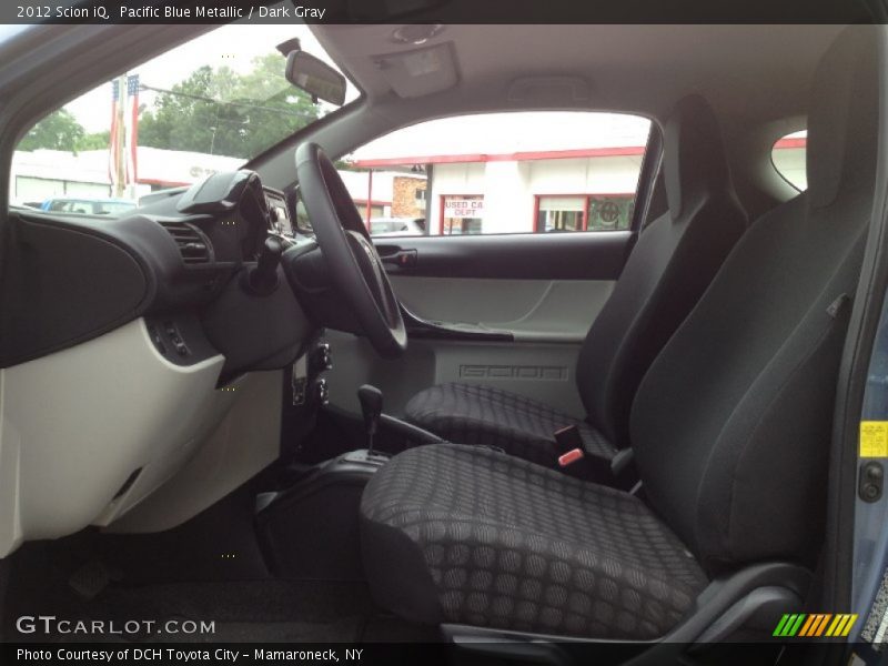Pacific Blue Metallic / Dark Gray 2012 Scion iQ