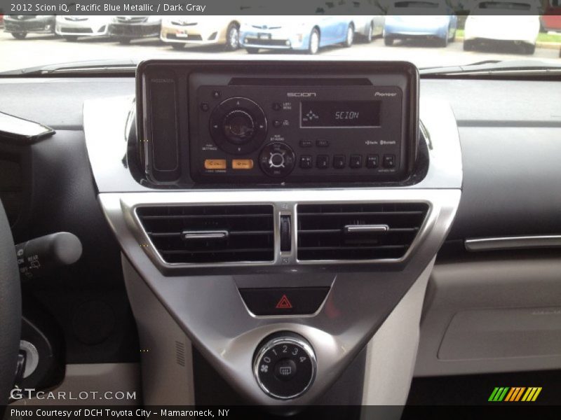 Pacific Blue Metallic / Dark Gray 2012 Scion iQ