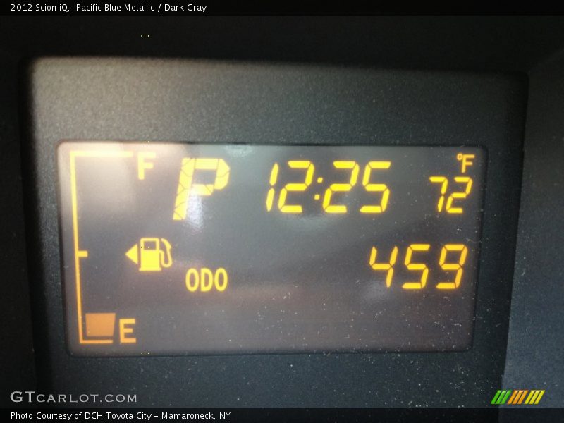 Pacific Blue Metallic / Dark Gray 2012 Scion iQ