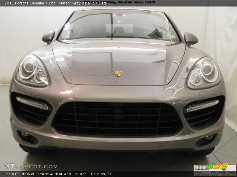 Meteor Grey Metallic / Black 2011 Porsche Cayenne Turbo