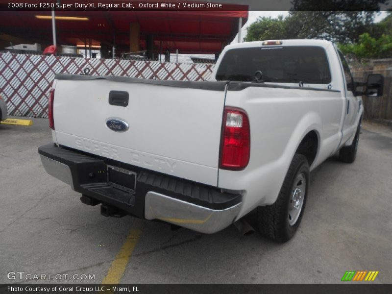 Oxford White / Medium Stone 2008 Ford F250 Super Duty XL Regular Cab