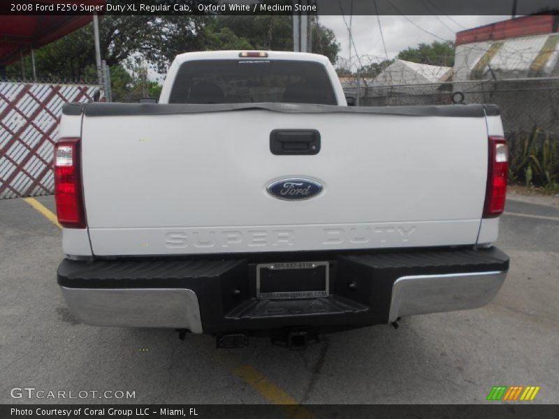 Oxford White / Medium Stone 2008 Ford F250 Super Duty XL Regular Cab