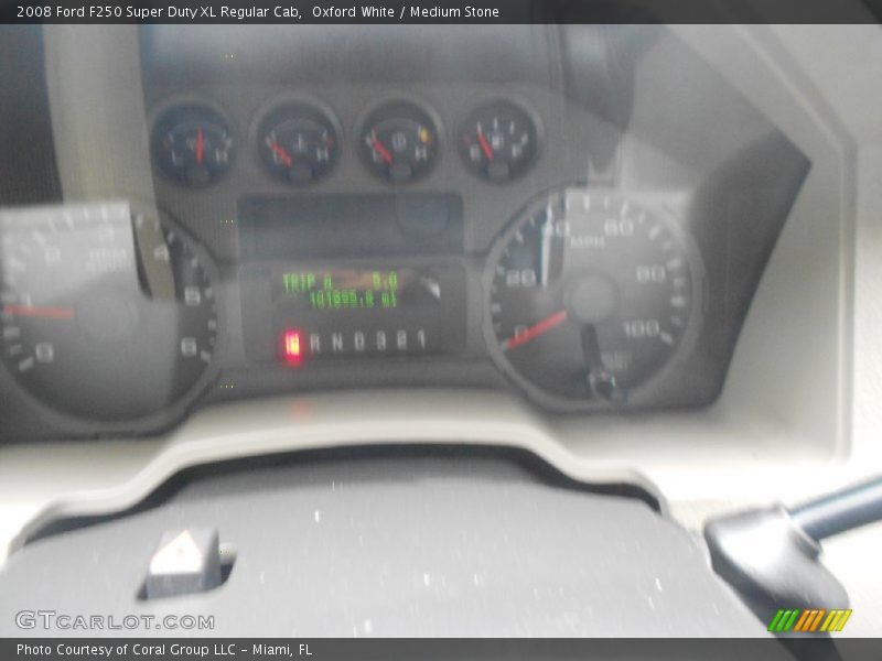 Oxford White / Medium Stone 2008 Ford F250 Super Duty XL Regular Cab