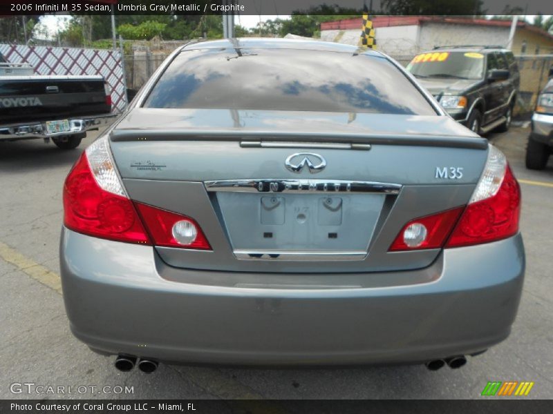 Umbria Gray Metallic / Graphite 2006 Infiniti M 35 Sedan