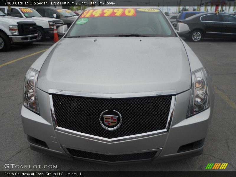 Light Platinum / Light Titanium/Ebony 2008 Cadillac CTS Sedan