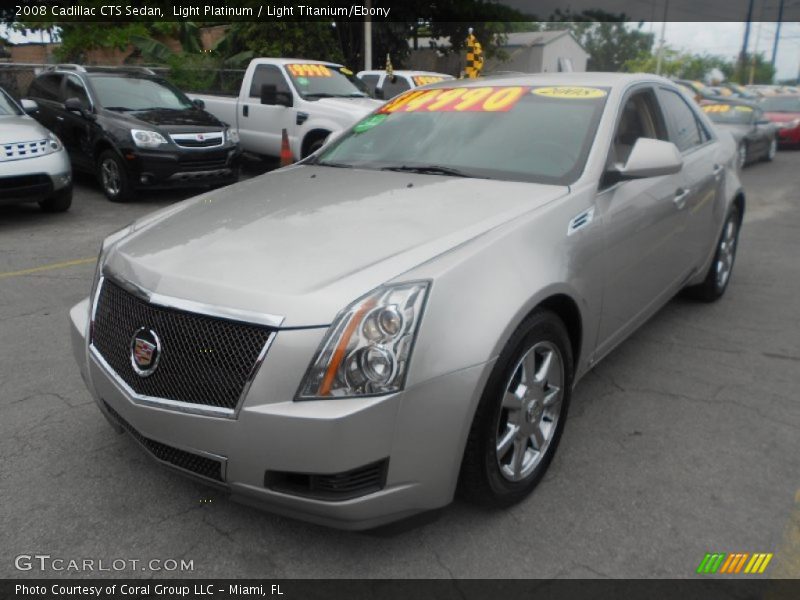 Light Platinum / Light Titanium/Ebony 2008 Cadillac CTS Sedan