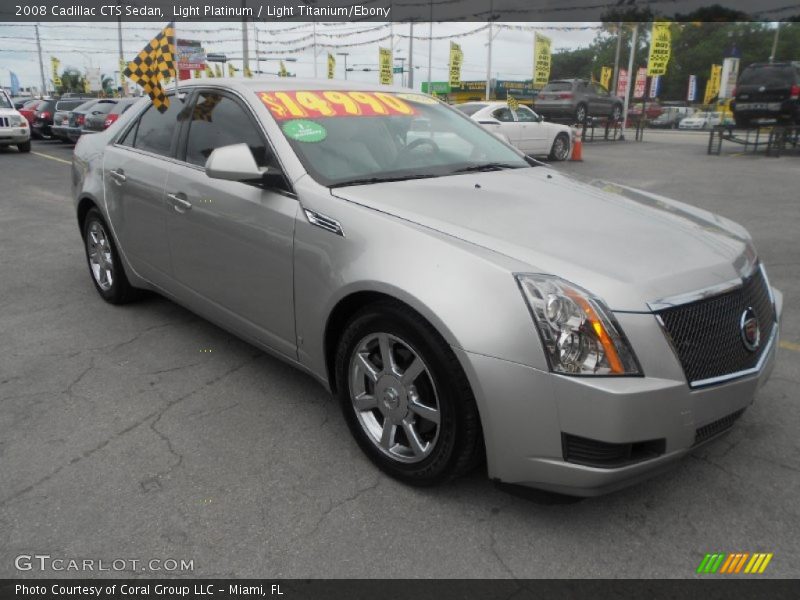 Light Platinum / Light Titanium/Ebony 2008 Cadillac CTS Sedan
