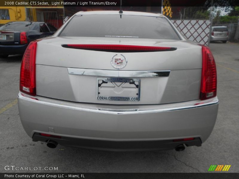 Light Platinum / Light Titanium/Ebony 2008 Cadillac CTS Sedan