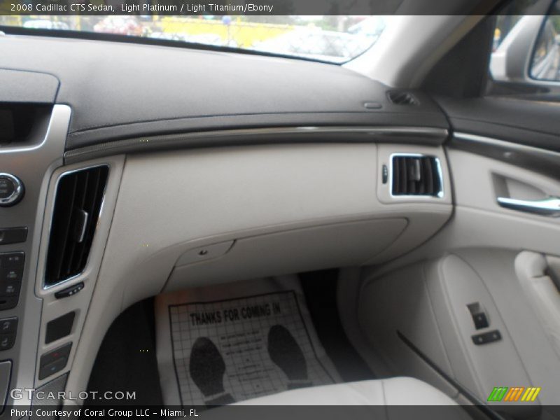 Light Platinum / Light Titanium/Ebony 2008 Cadillac CTS Sedan
