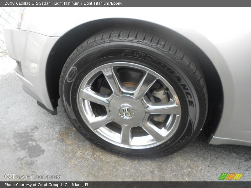 Light Platinum / Light Titanium/Ebony 2008 Cadillac CTS Sedan