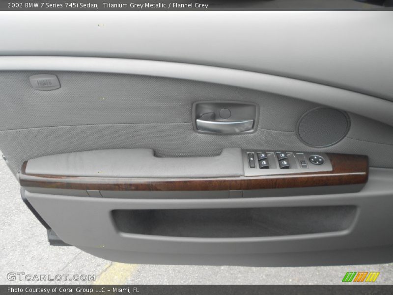 Titanium Grey Metallic / Flannel Grey 2002 BMW 7 Series 745i Sedan