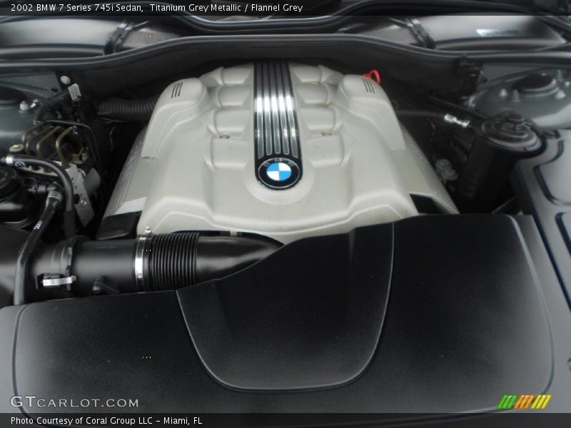 Titanium Grey Metallic / Flannel Grey 2002 BMW 7 Series 745i Sedan