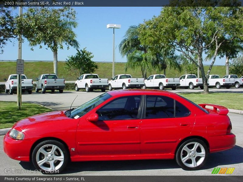 Aztec Red / Black 2003 Nissan Sentra SE-R