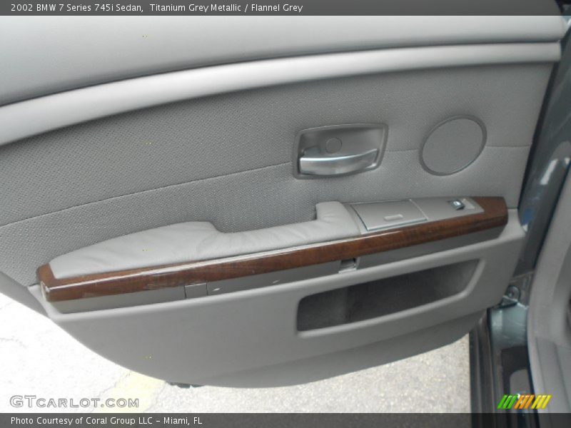 Titanium Grey Metallic / Flannel Grey 2002 BMW 7 Series 745i Sedan