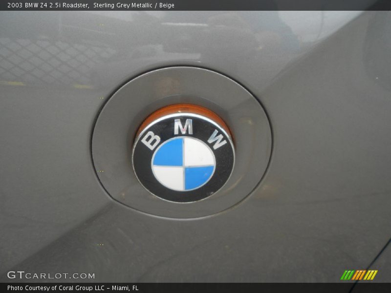 Sterling Grey Metallic / Beige 2003 BMW Z4 2.5i Roadster