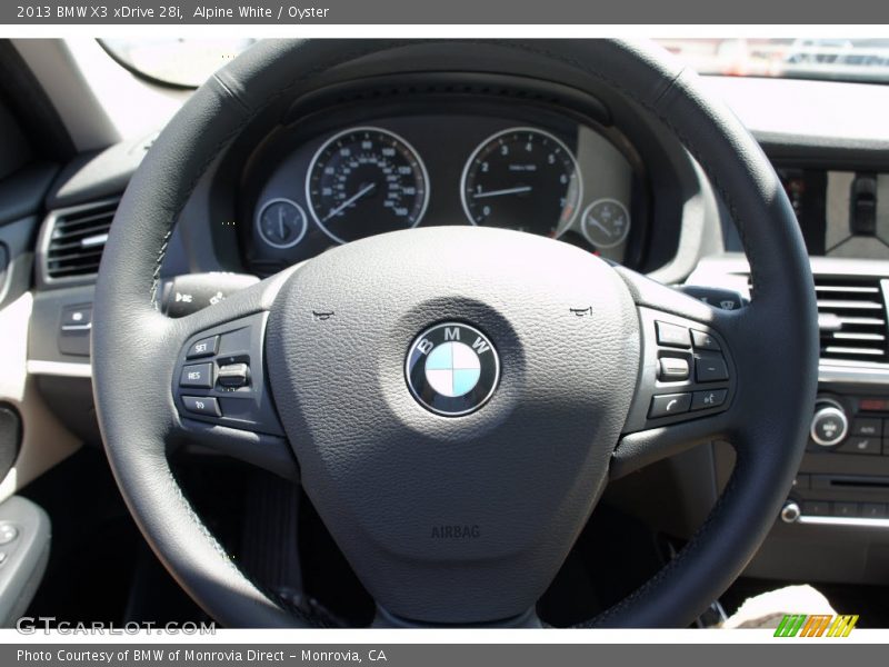 Alpine White / Oyster 2013 BMW X3 xDrive 28i