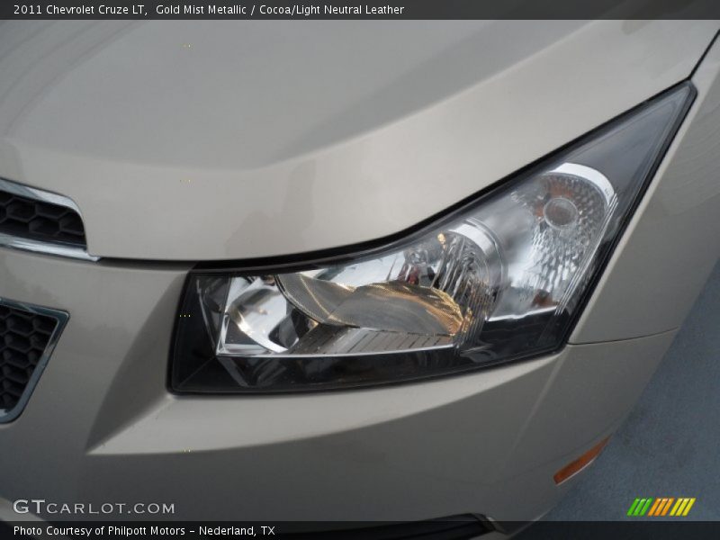 Gold Mist Metallic / Cocoa/Light Neutral Leather 2011 Chevrolet Cruze LT
