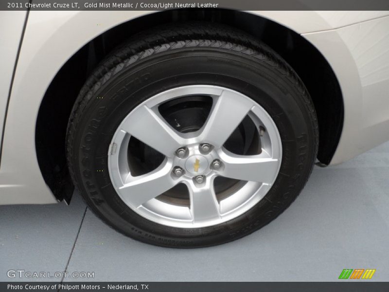 Gold Mist Metallic / Cocoa/Light Neutral Leather 2011 Chevrolet Cruze LT