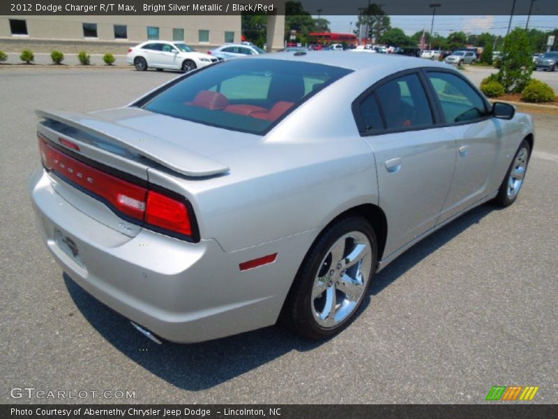 Bright Silver Metallic / Black/Red 2012 Dodge Charger R/T Max
