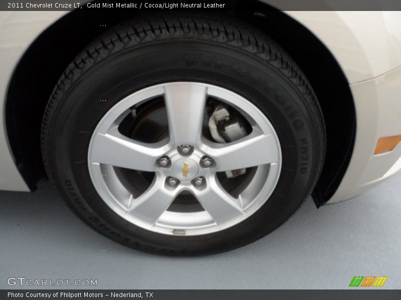 Gold Mist Metallic / Cocoa/Light Neutral Leather 2011 Chevrolet Cruze LT