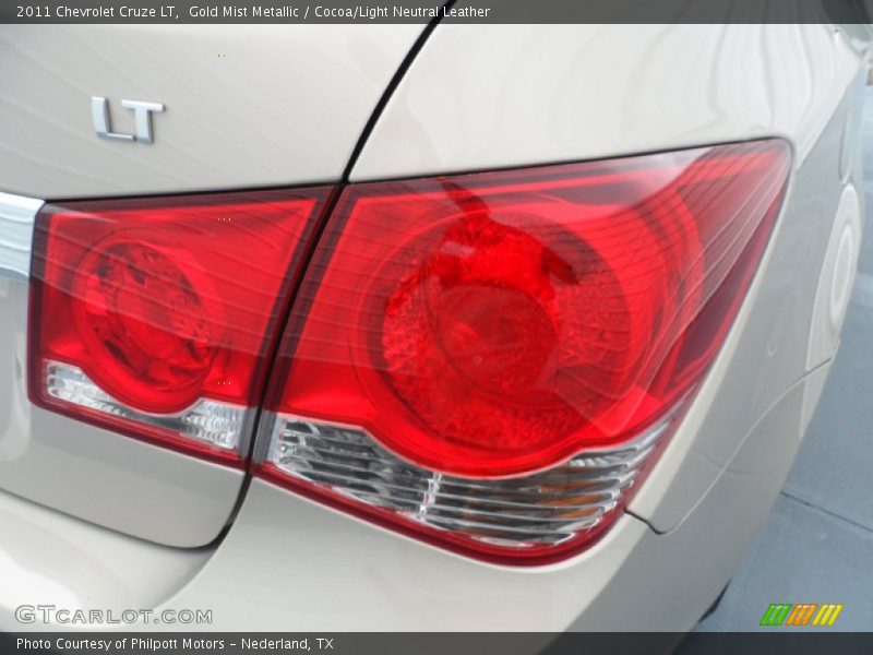 Gold Mist Metallic / Cocoa/Light Neutral Leather 2011 Chevrolet Cruze LT