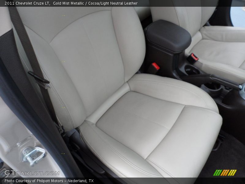 Gold Mist Metallic / Cocoa/Light Neutral Leather 2011 Chevrolet Cruze LT