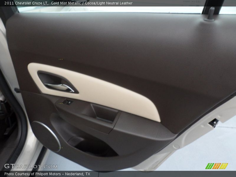 Gold Mist Metallic / Cocoa/Light Neutral Leather 2011 Chevrolet Cruze LT