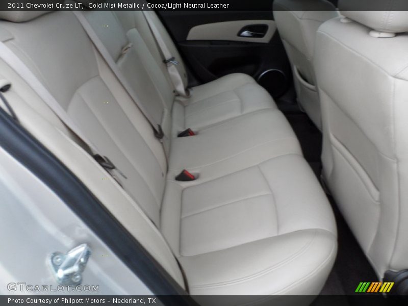 Gold Mist Metallic / Cocoa/Light Neutral Leather 2011 Chevrolet Cruze LT