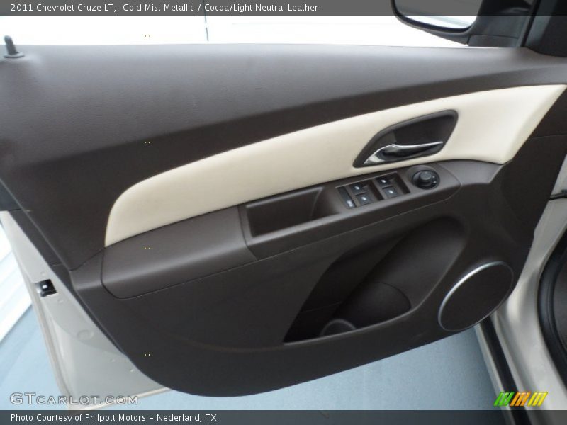 Gold Mist Metallic / Cocoa/Light Neutral Leather 2011 Chevrolet Cruze LT