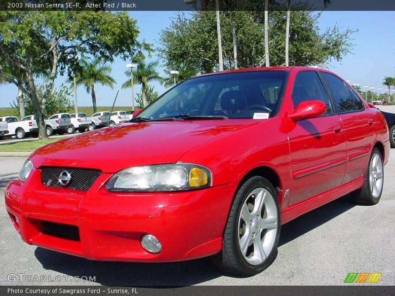Aztec Red / Black 2003 Nissan Sentra SE-R