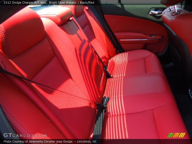 Bright Silver Metallic / Black/Red 2012 Dodge Charger R/T Max