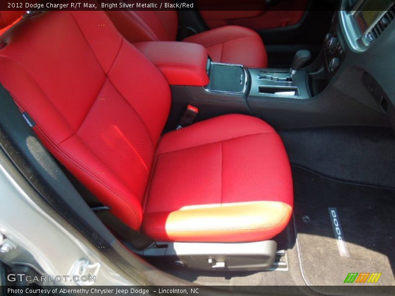 Bright Silver Metallic / Black/Red 2012 Dodge Charger R/T Max