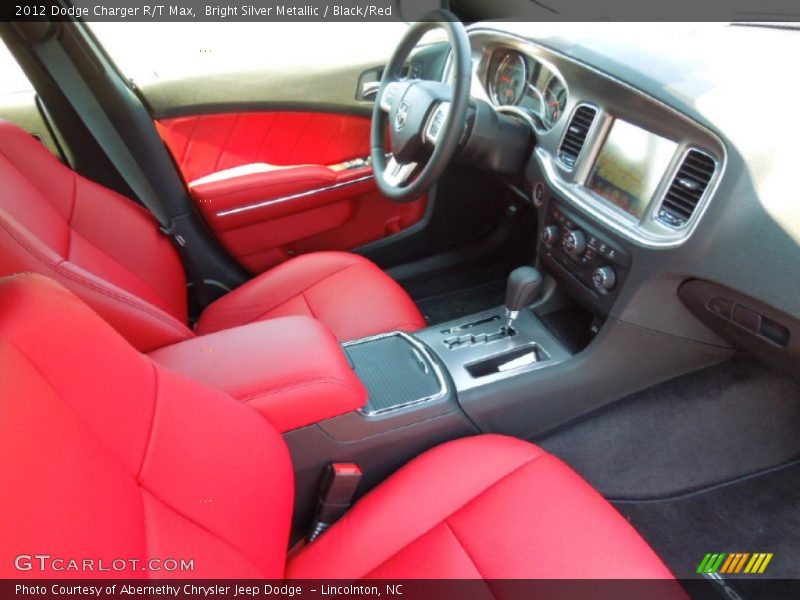 Bright Silver Metallic / Black/Red 2012 Dodge Charger R/T Max