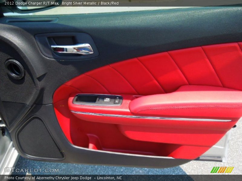 Bright Silver Metallic / Black/Red 2012 Dodge Charger R/T Max
