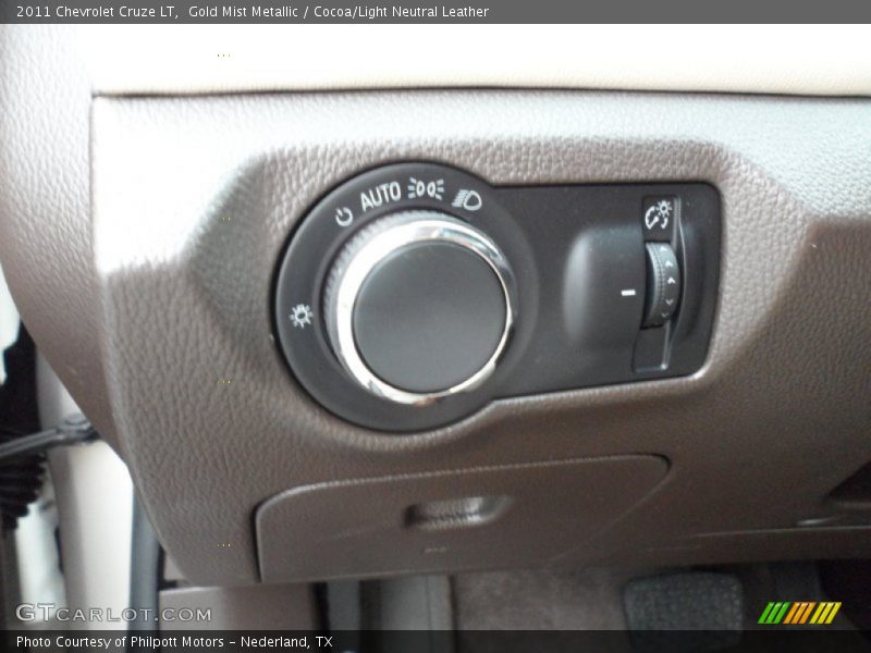 Gold Mist Metallic / Cocoa/Light Neutral Leather 2011 Chevrolet Cruze LT