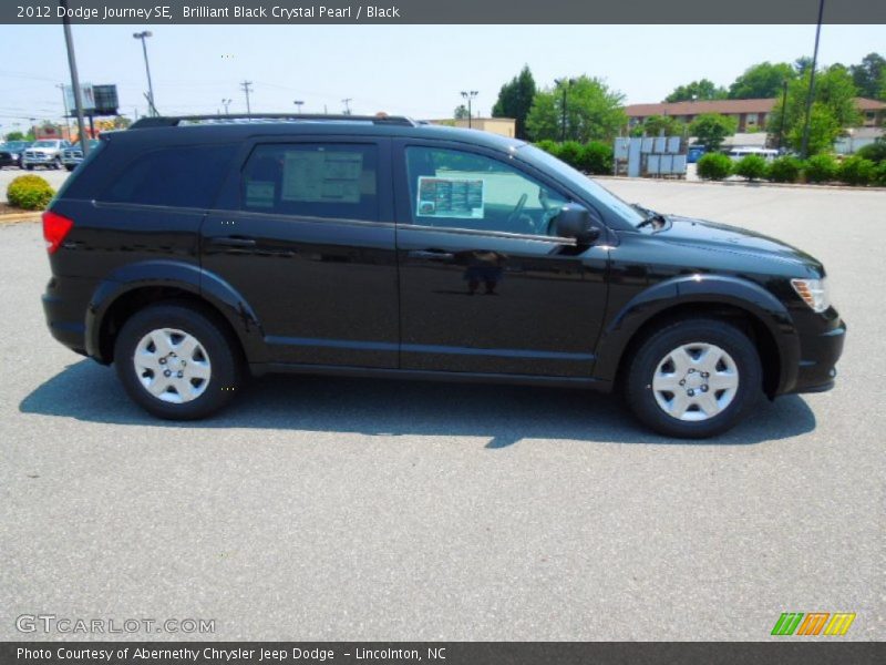 Brilliant Black Crystal Pearl / Black 2012 Dodge Journey SE