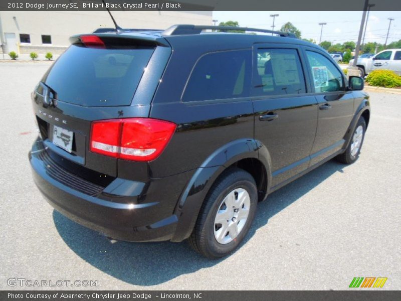 Brilliant Black Crystal Pearl / Black 2012 Dodge Journey SE