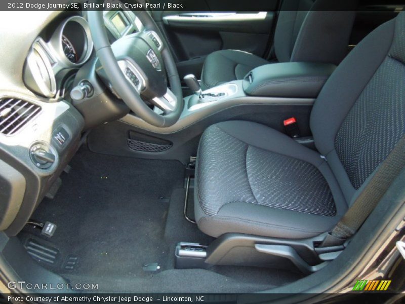 Brilliant Black Crystal Pearl / Black 2012 Dodge Journey SE