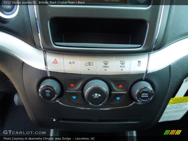 Brilliant Black Crystal Pearl / Black 2012 Dodge Journey SE