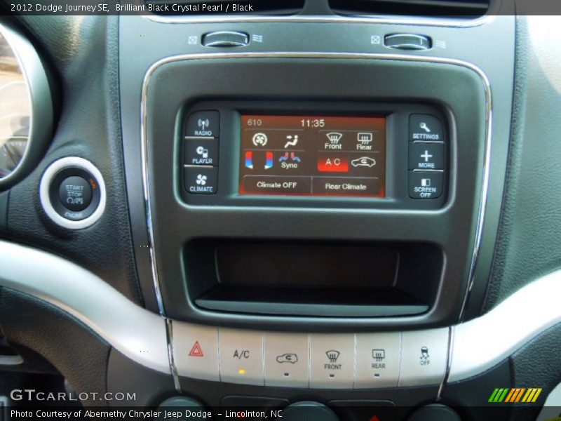 Brilliant Black Crystal Pearl / Black 2012 Dodge Journey SE